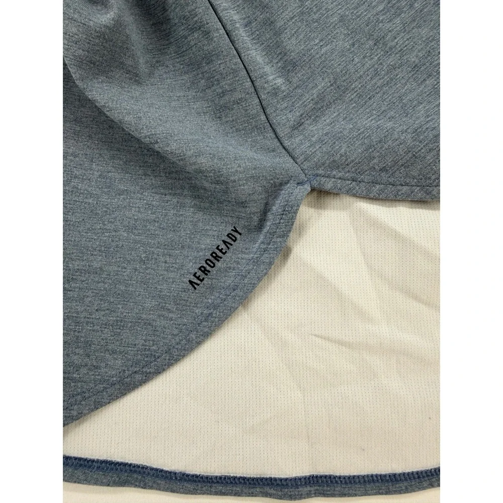 Adidas Aeroready Womens Racerback Tank Top Blue Heathered GT5456 XL